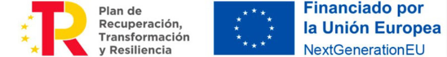Logos Unió Europea i Pla de Recuperació, Transformació i Resiliència.